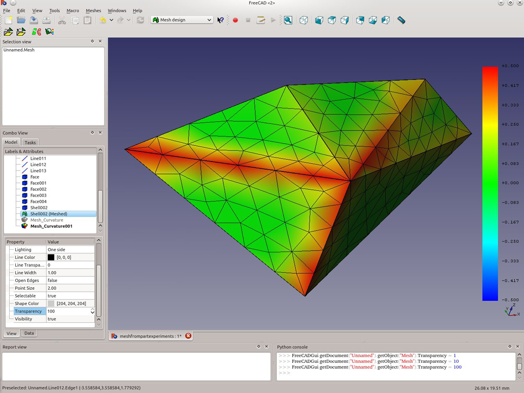 FreeCAD screenshot FreeCAD screenshot