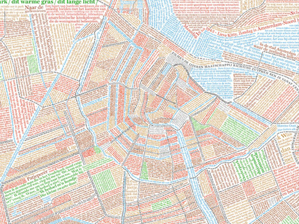 Leesbaar Amsterdam kaart Leesbaar Amsterdam kaart
