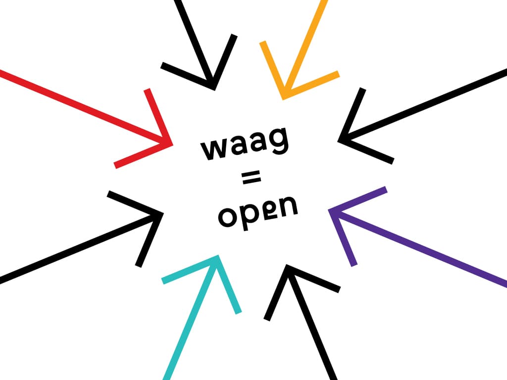 Waag is open visual