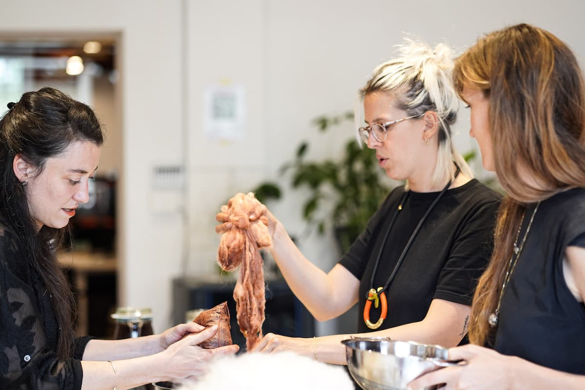 Beatriz, Ista and Cecilia of TextileLab Amsterdam