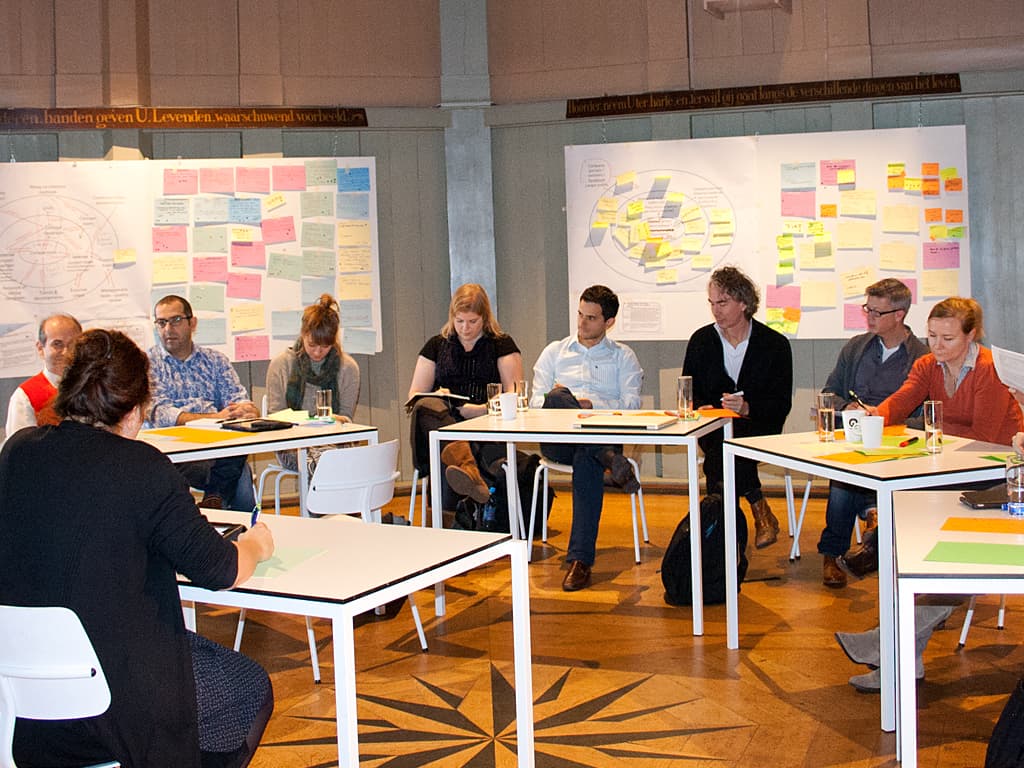 Collage workshop in de Waag