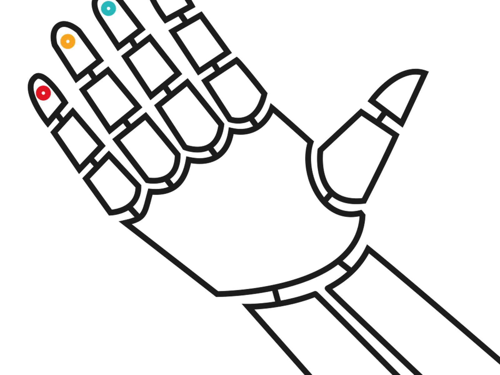 Robot arm and hand visual