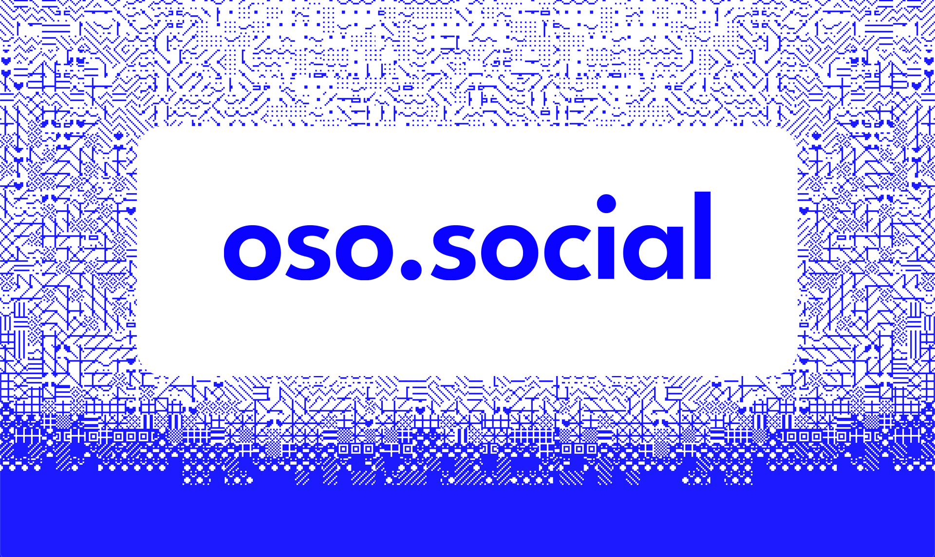 Banner oso.social lancering