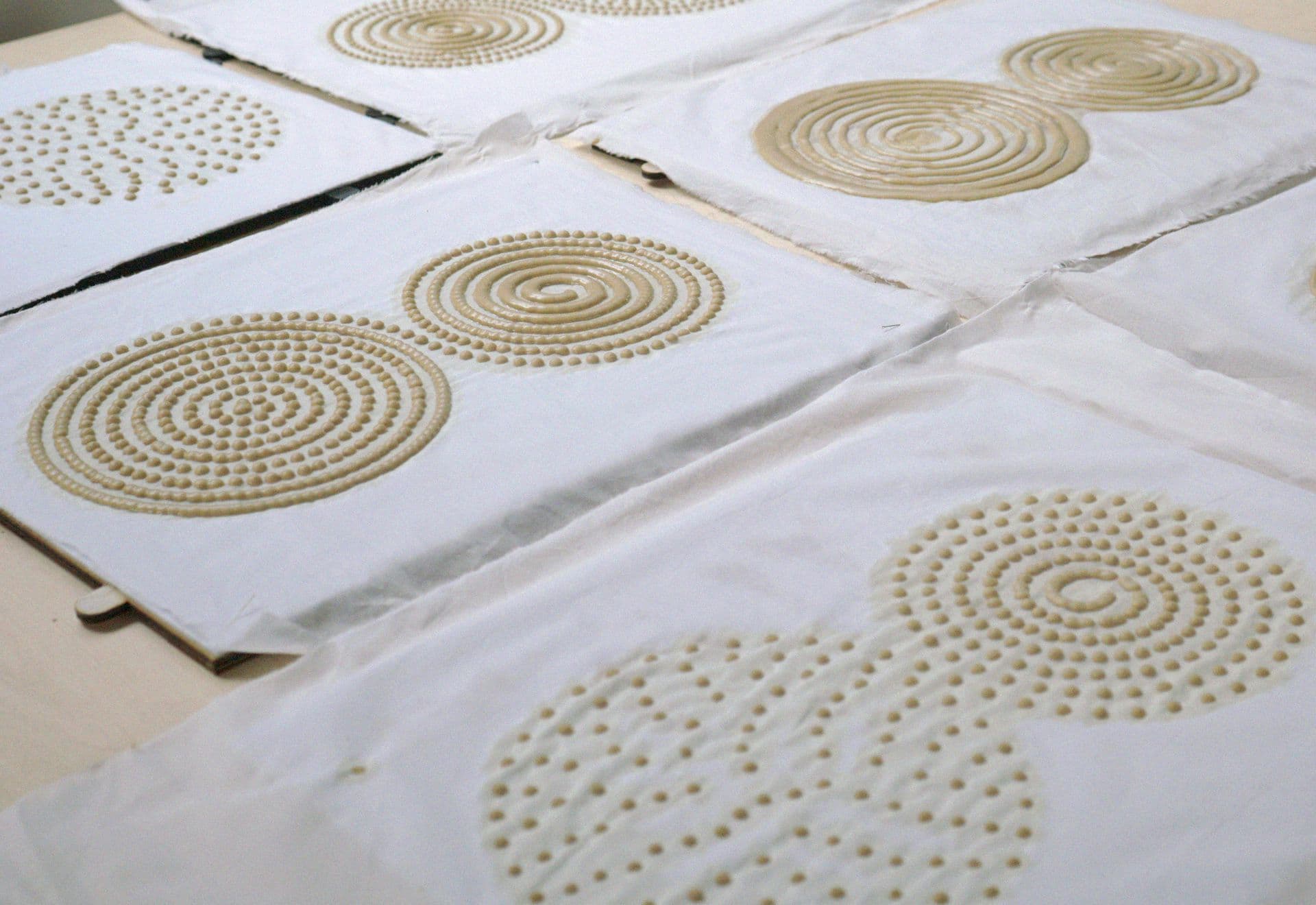 Guanyan Wu explores soy resist dye at Waag TextileLab