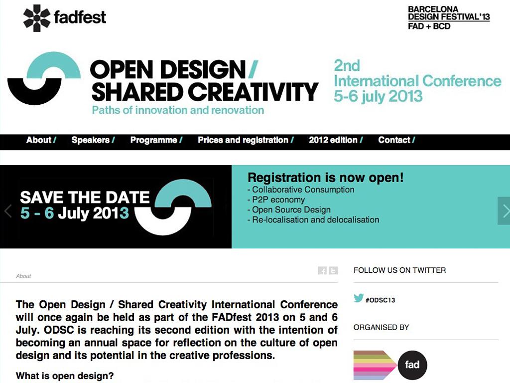 Open Design / Shared Creativity Conference
