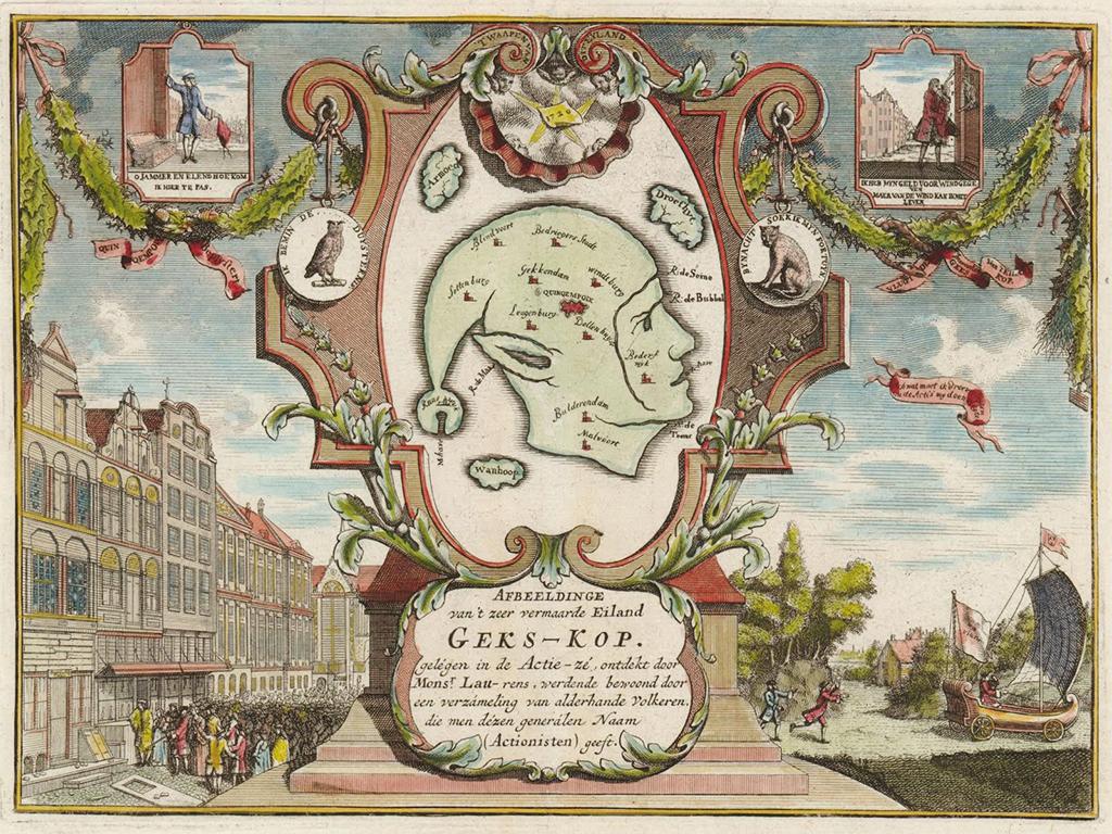 Kaart Geks-kop eiland Amsterdam