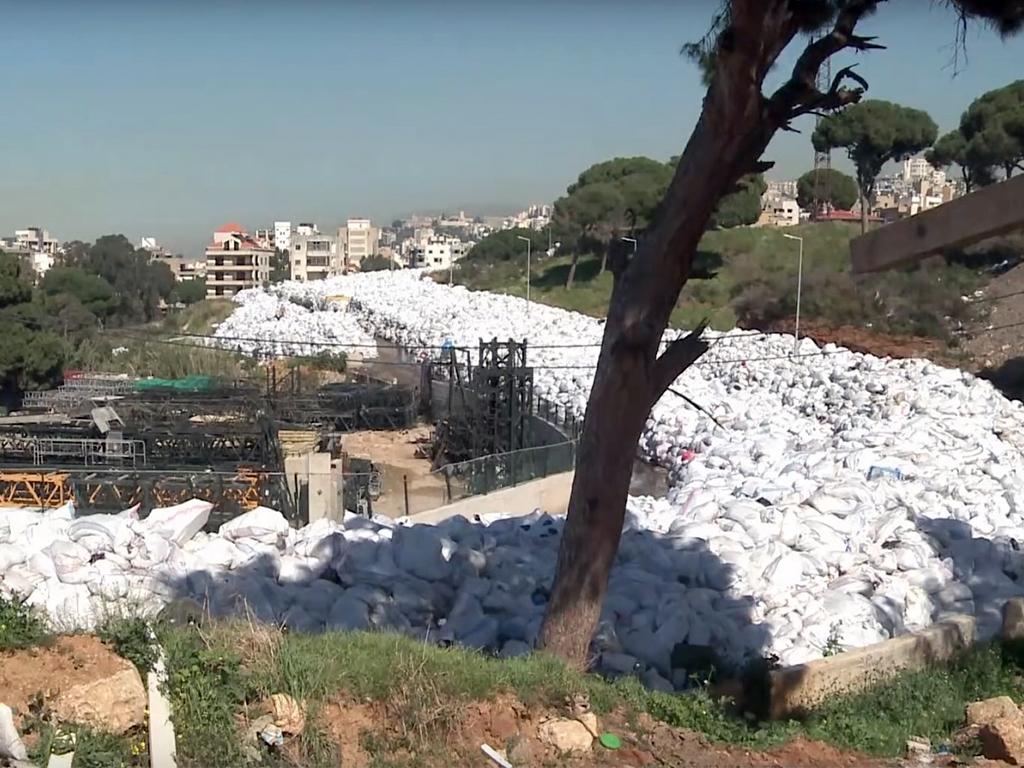 River of trash Lebanon