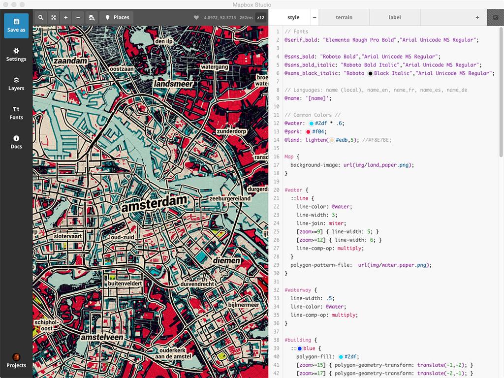 Maptime Mapbox map Amsterdam