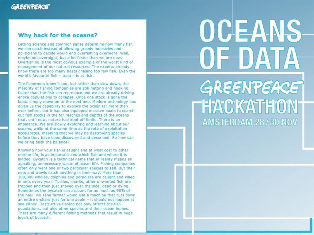 Greenpeace Oceans of data