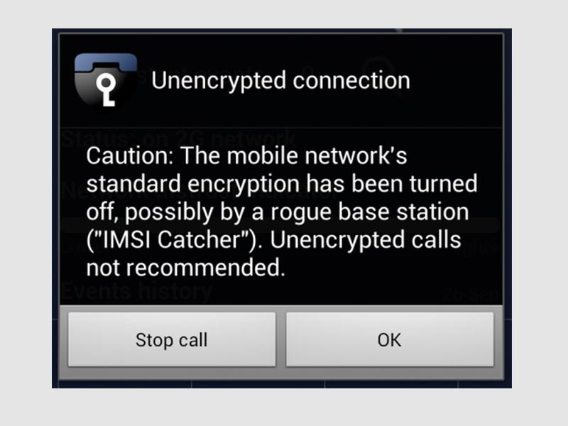 Unencrypted connection