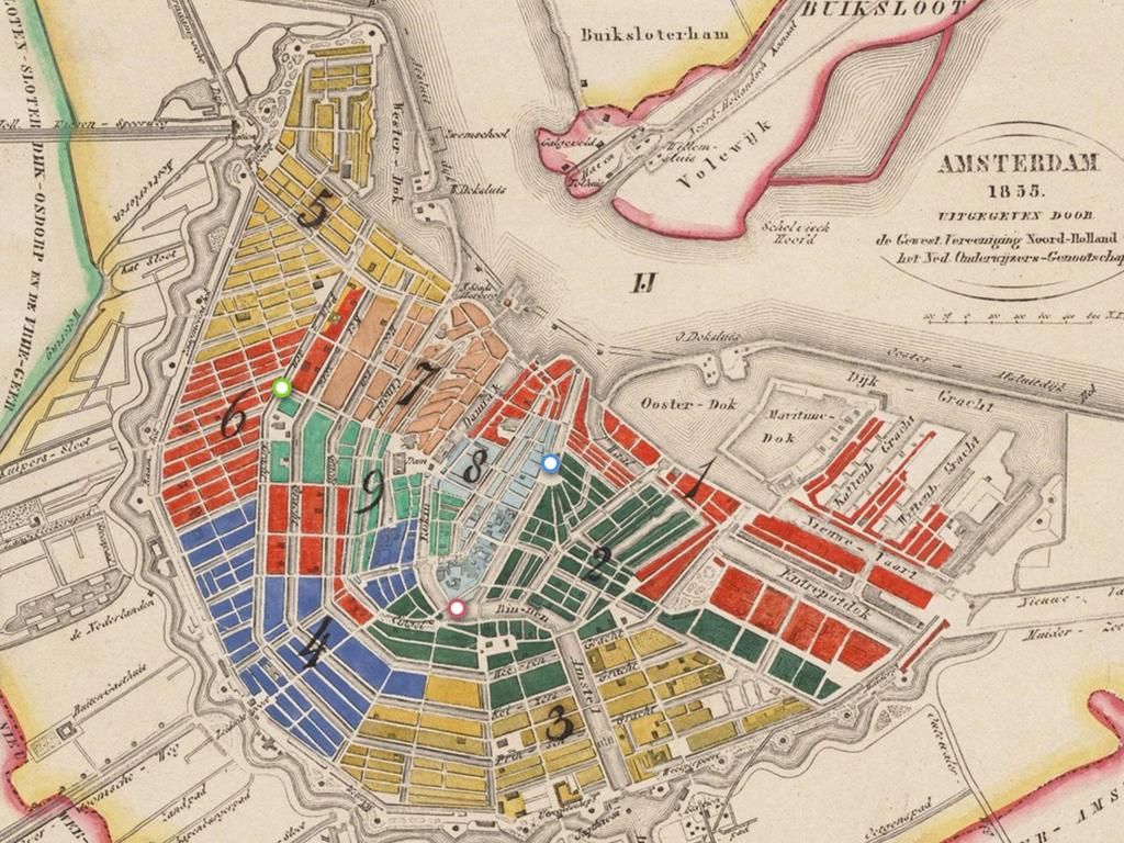 Amsterdam georeferencing maps