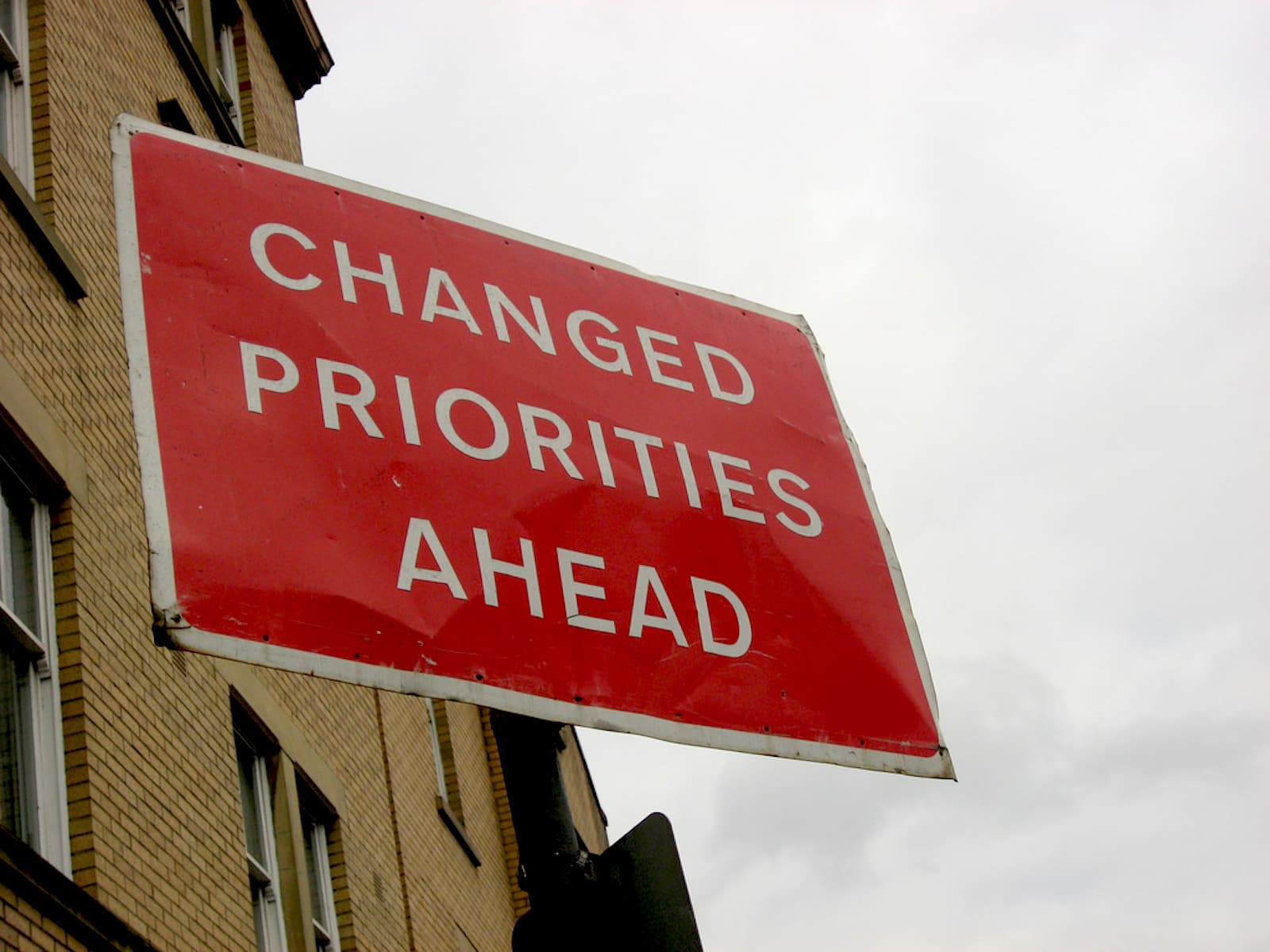 changed priorities ahead