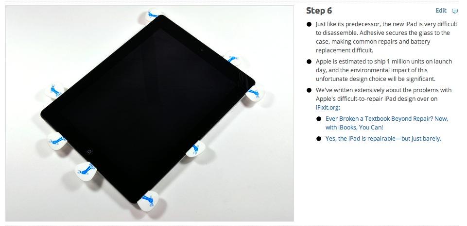 iPad teardown op iFixit