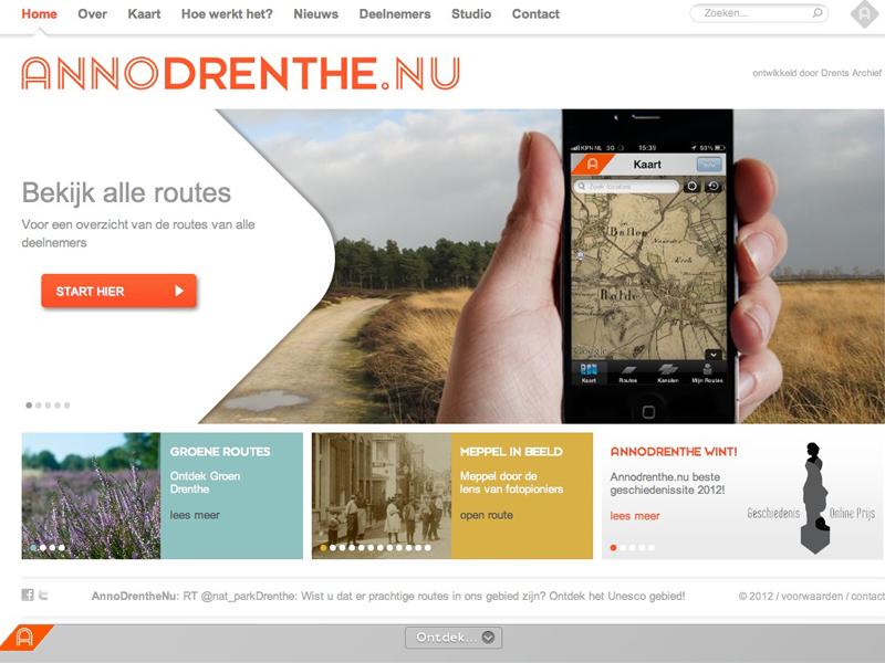 Anno Drenthe website