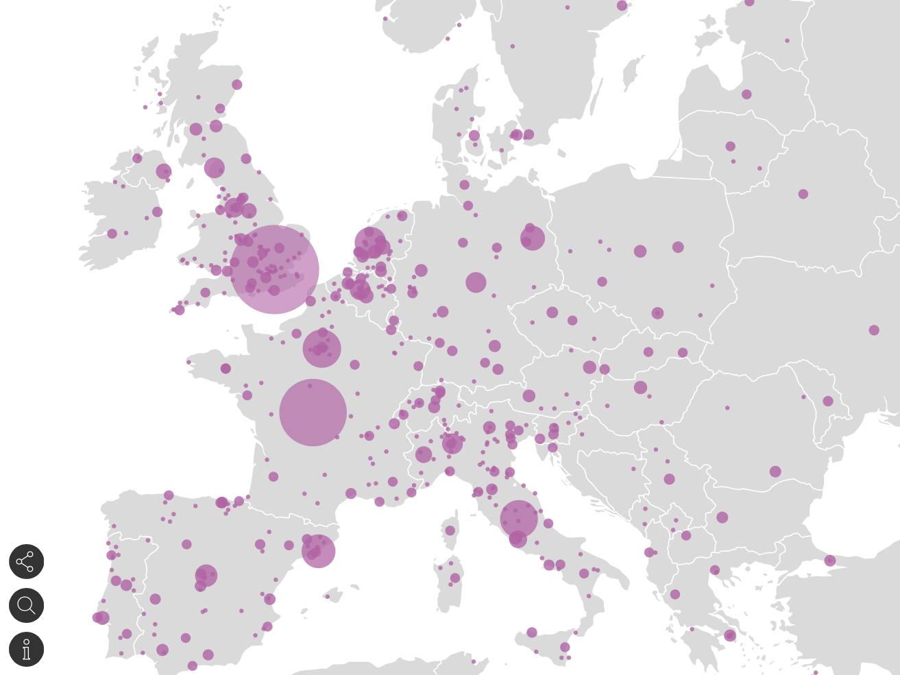 DSI map Europe