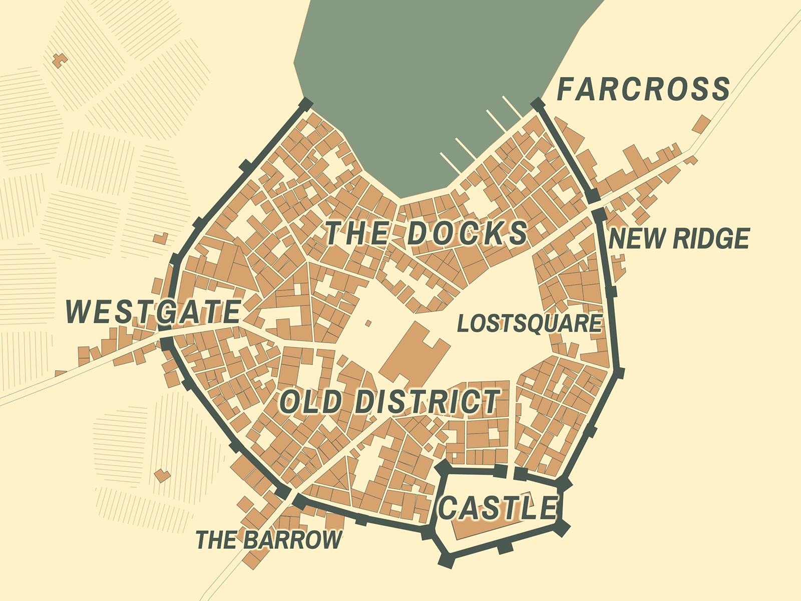 medieval village plan