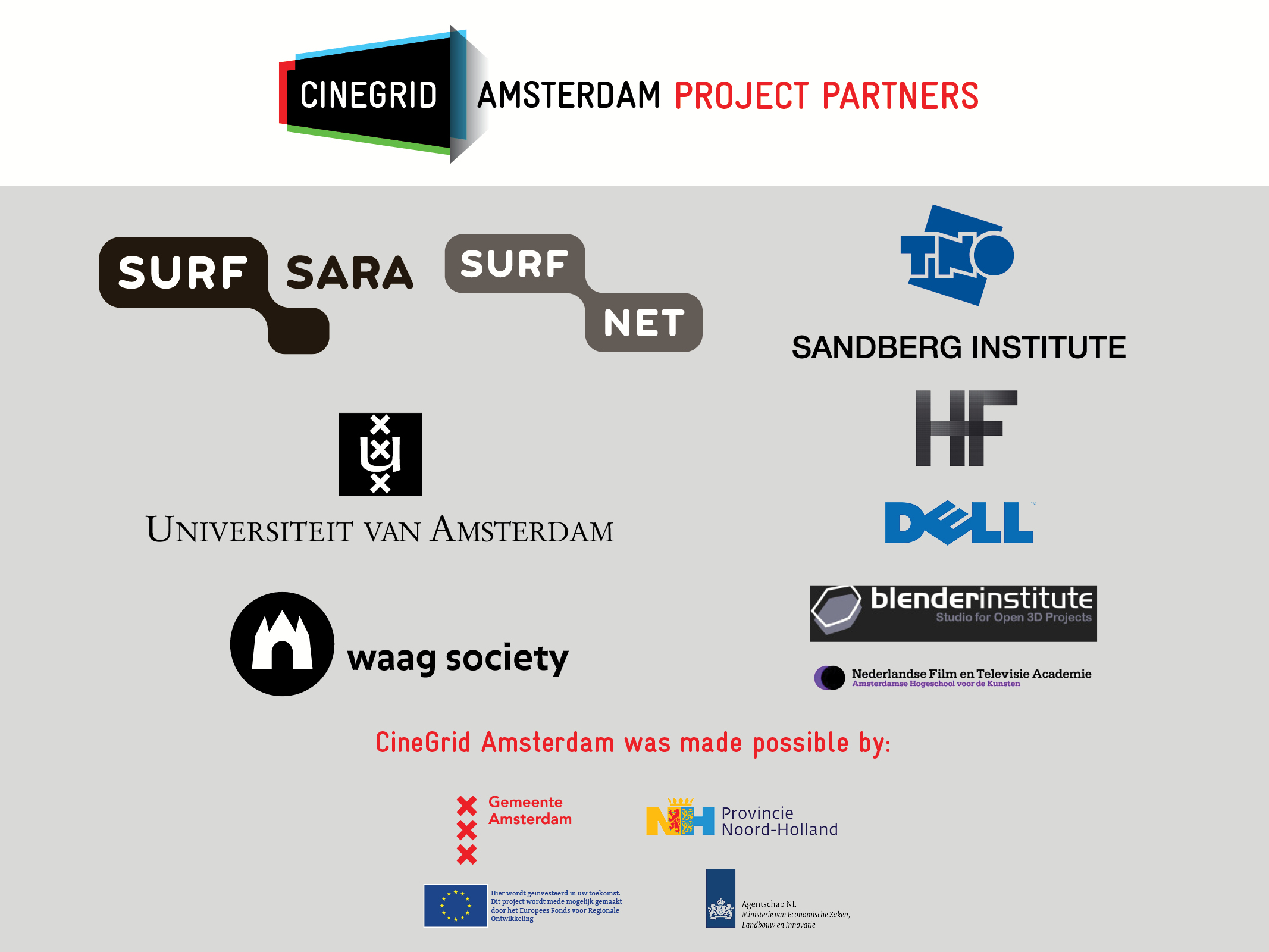 CineGrid Amsterdam partners