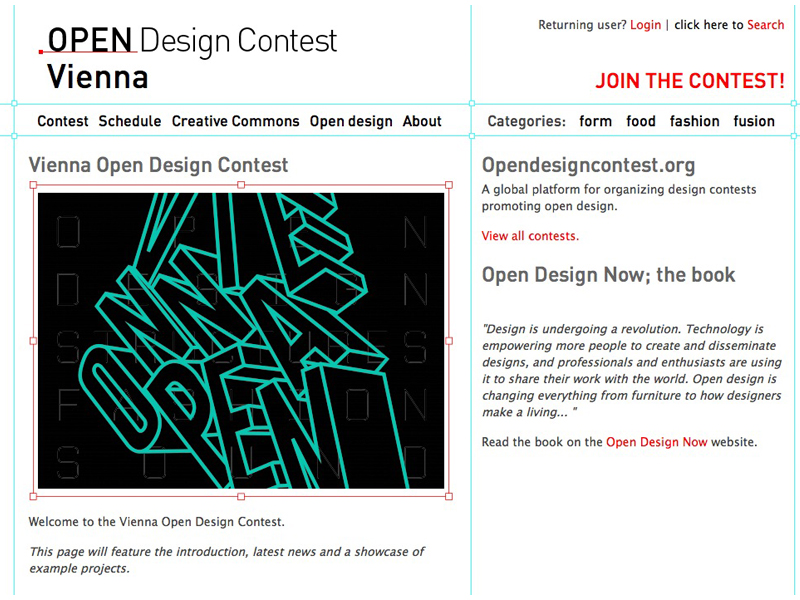 Open Design Contest Vienna 2012