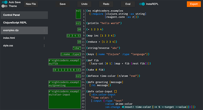 The ClojureBridge Nightcoders.net development environment (IDE)