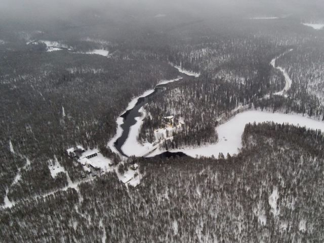Oulanka research station and river. Photo: Antti Tenetz