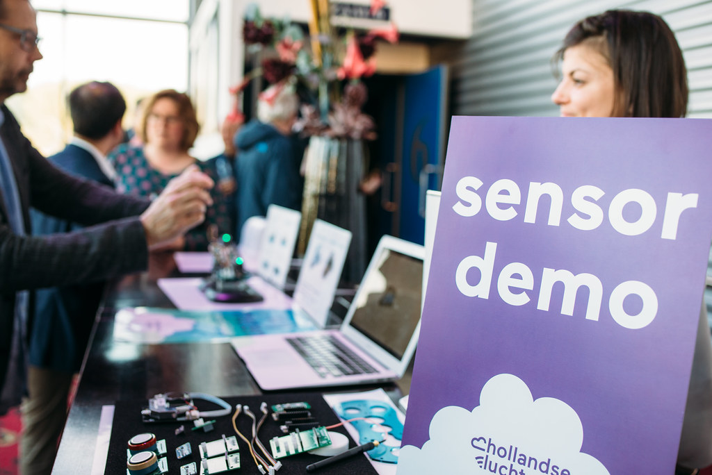 Sensor demo op Hollandse Luchten infoavond
