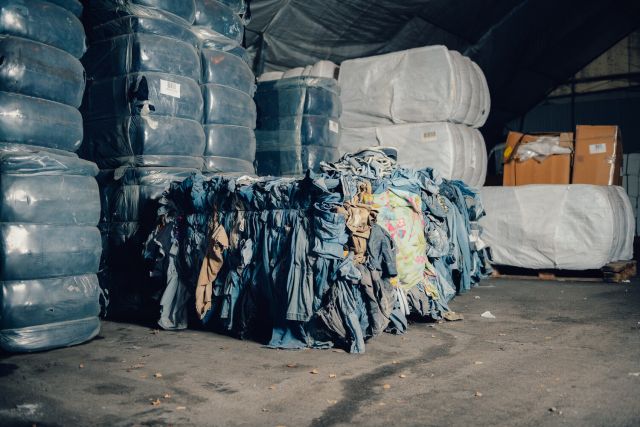 Nieuw textiel van gerecyclede kleding. Foto: circulose.se