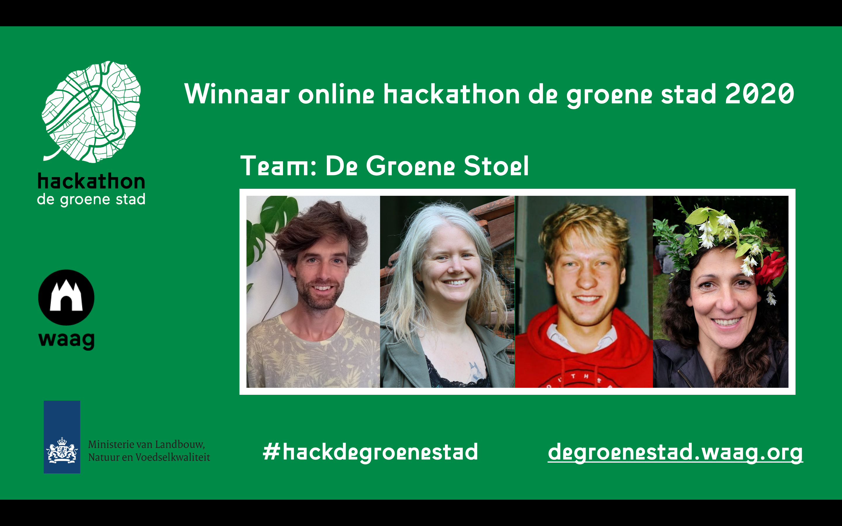 winnaar hackathon de groene stad