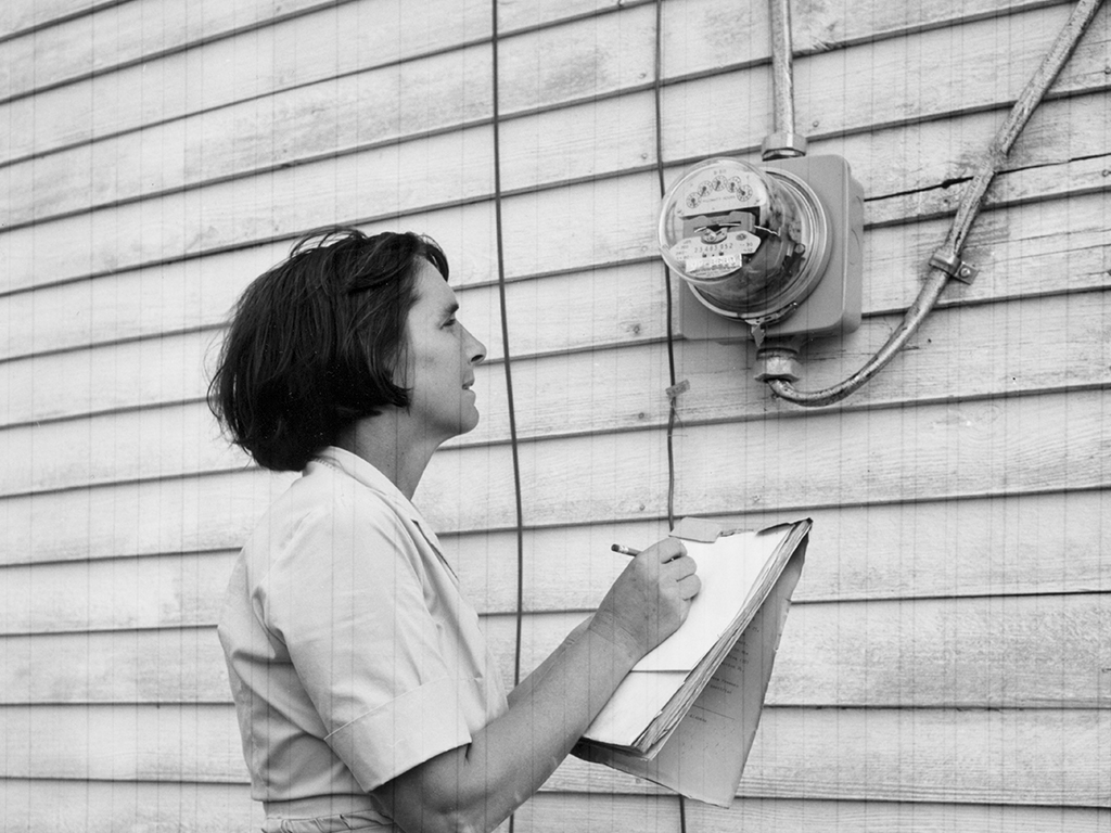 Meter reading in 1965