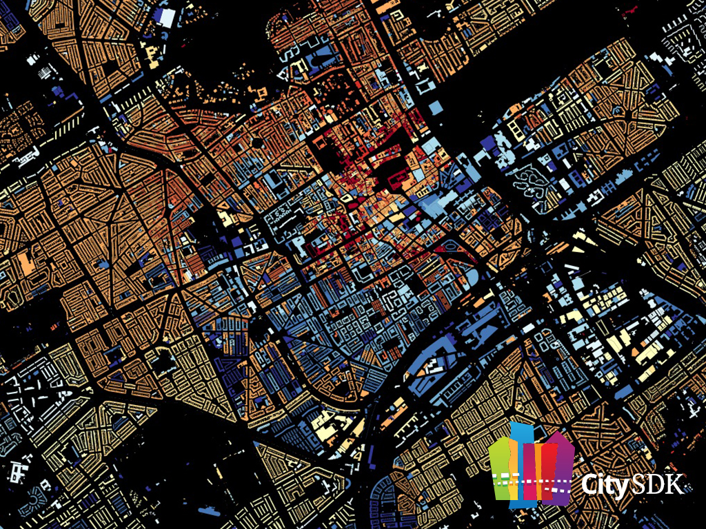 CitySDK -kaart alle gebouwen