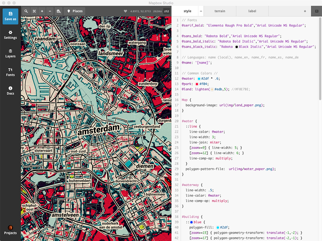 Maptime Mapbox map Amsterdam Maptime Mapbox map Amsterdam
