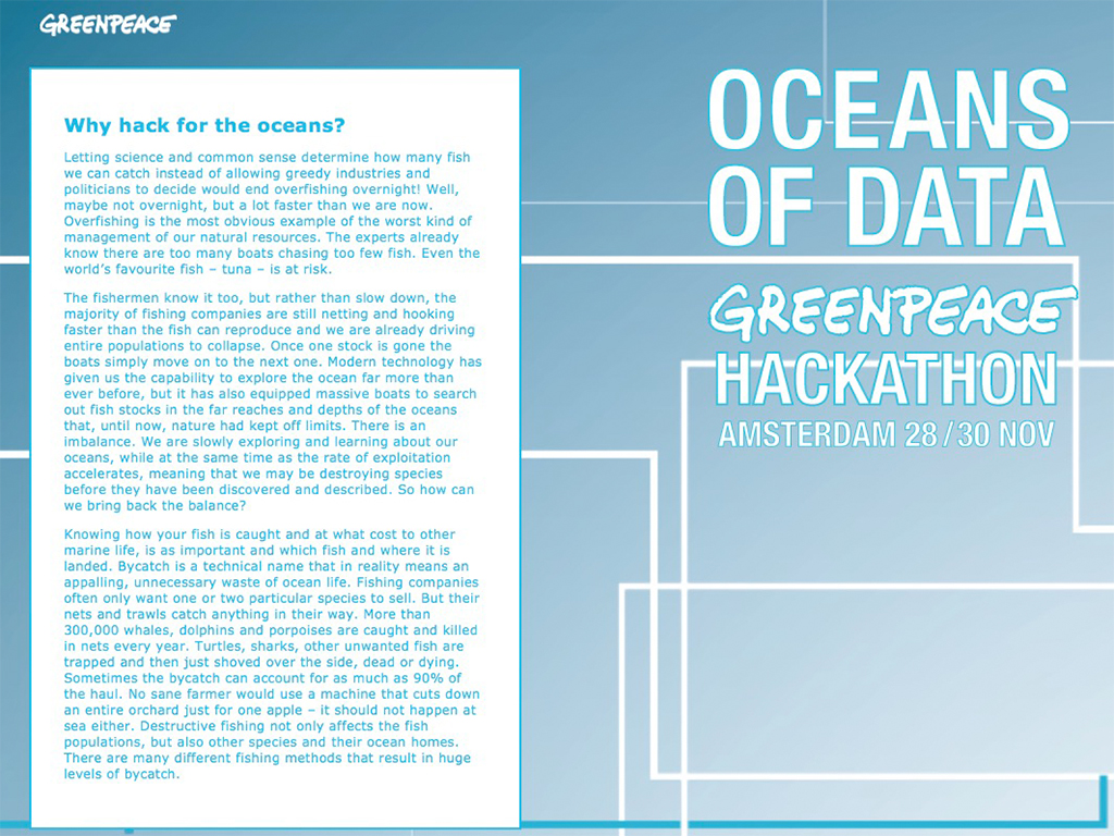 Greenpeace Oceans of data Greenpeace Oceans of data